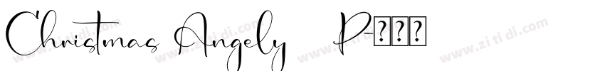 Christmas Angely   P字体转换